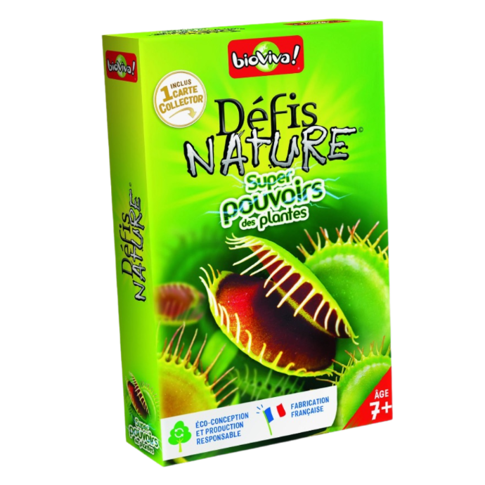 Bioviva Défis Nature Kartenspiel – „Carnivores“ Französische Version, 37 Karten Für Kinder Ab 7